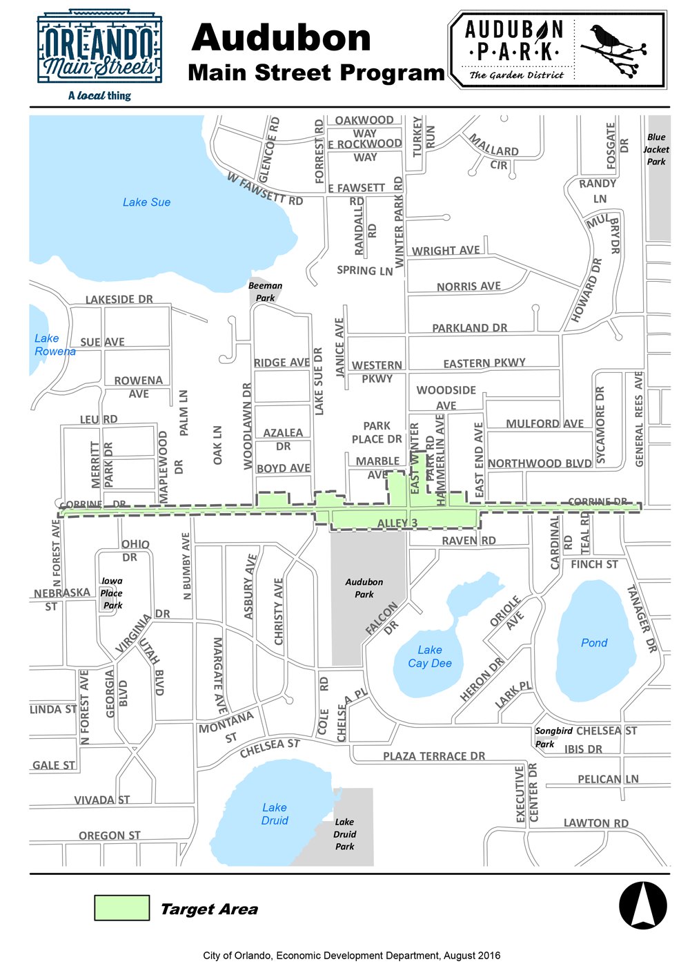 Audubon Park Garden District map