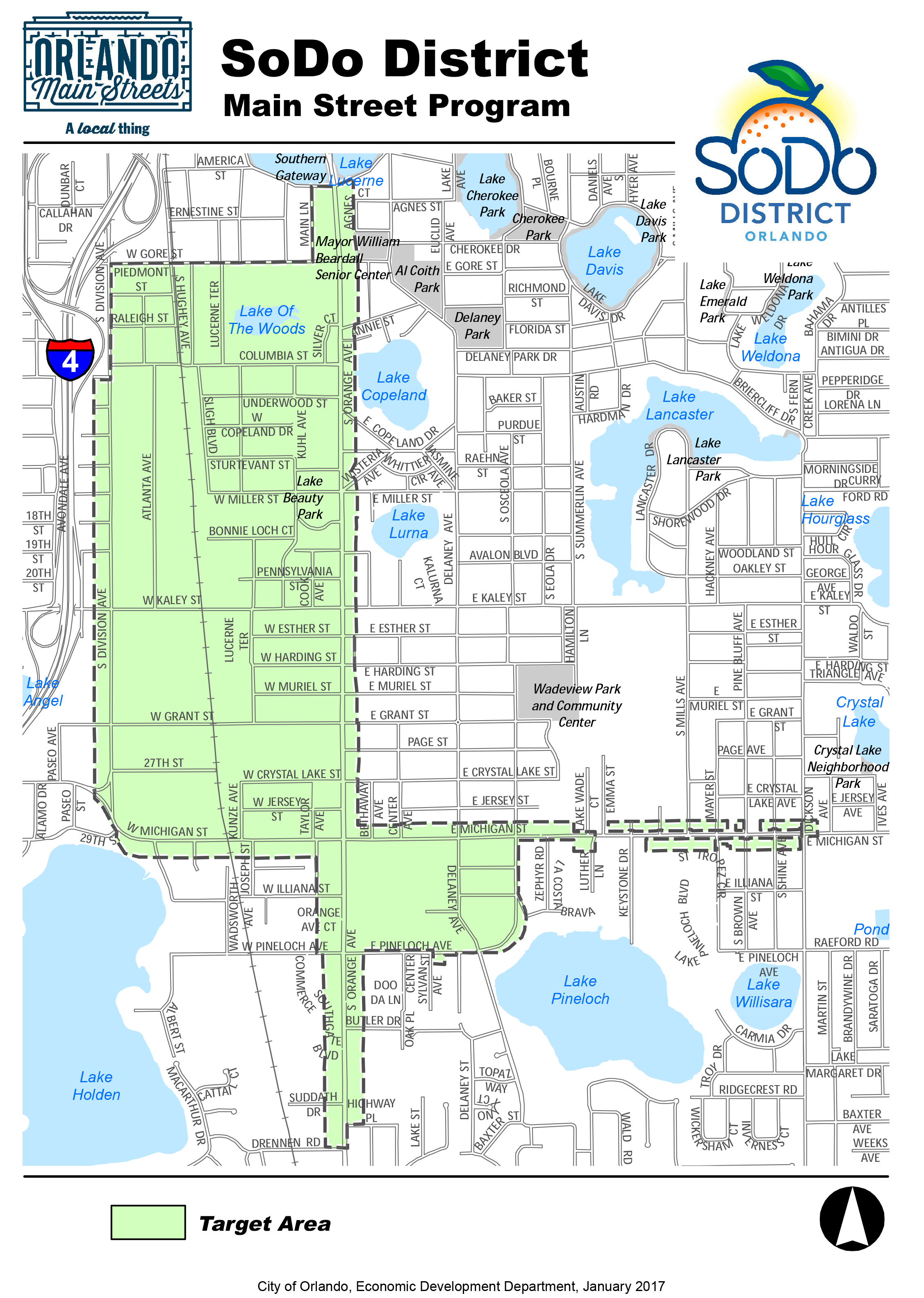 SoDo District map